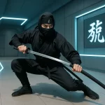 ninjutsu traditional futuristic environment