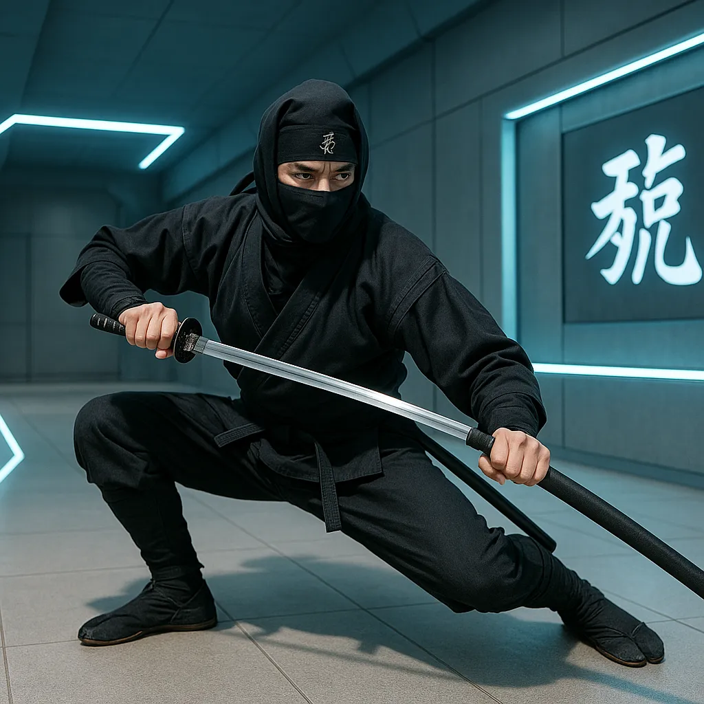 ninjutsu traditional futuristic environment