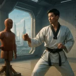 taekwondo traditional futuristic dojang