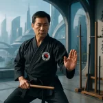 traditional hapkido in futuristic dojang