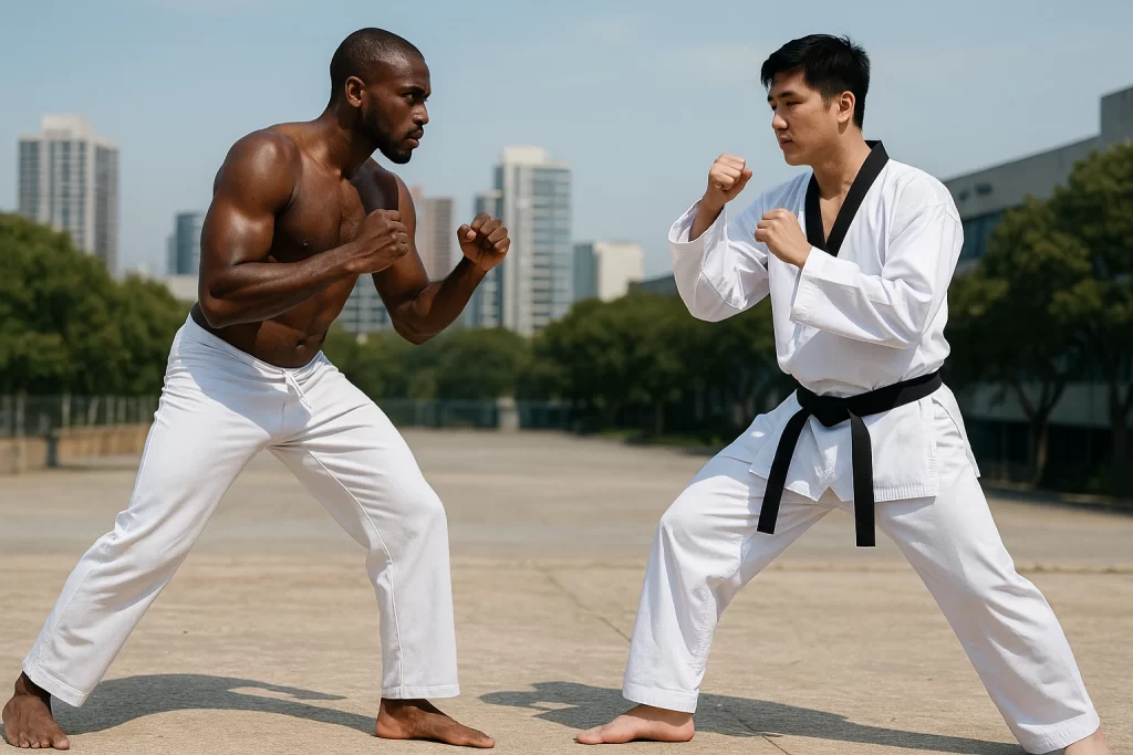 capoeira taekwondo faceoff