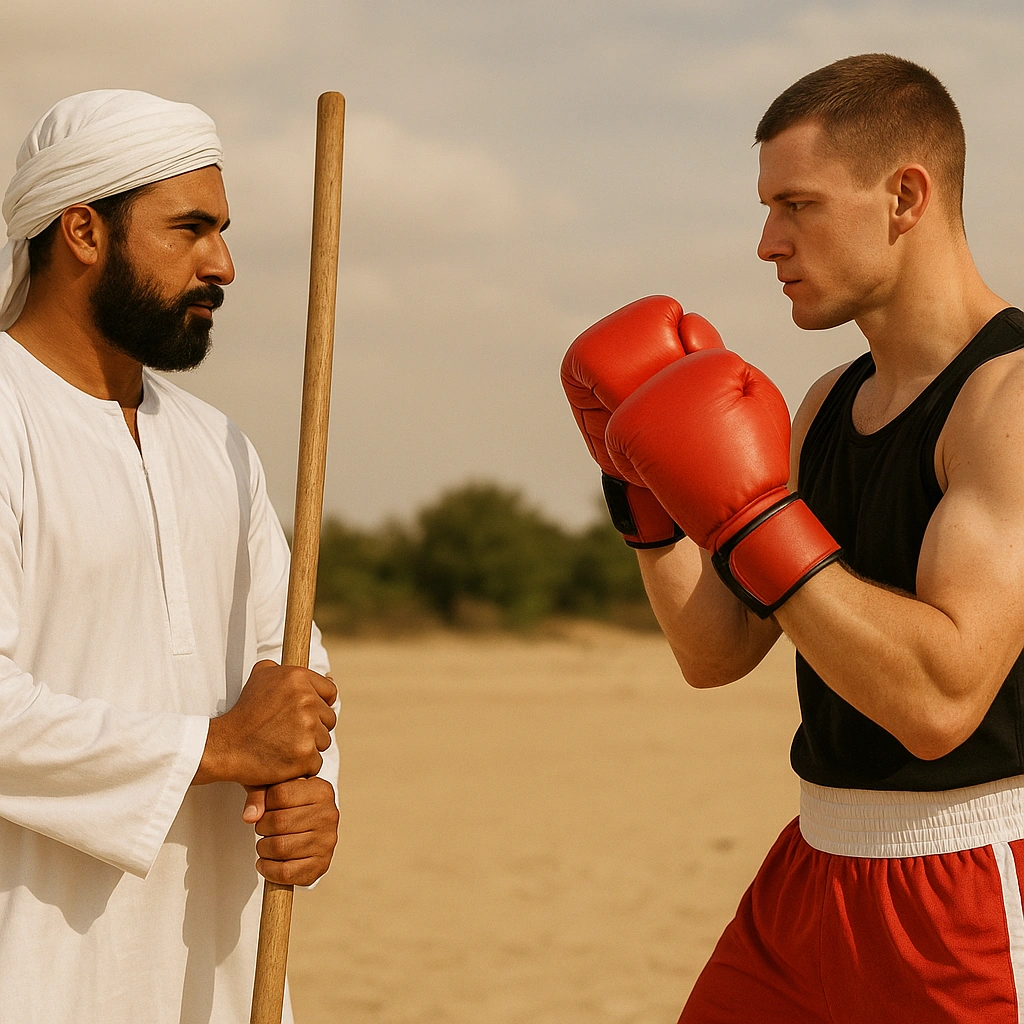tahtib vs boxing faceoff